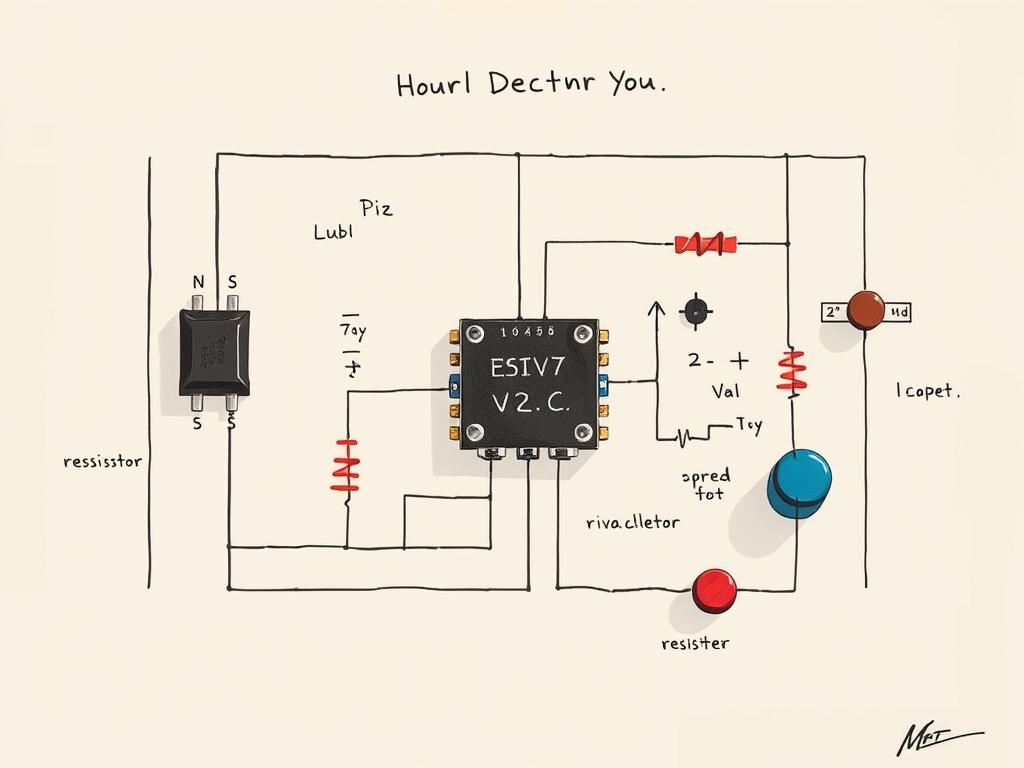 Basic circuit diagram for metal detector Basic circuit diagram for metal detector