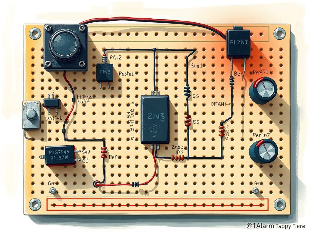 Design a Simple Alarm Circuit Using Transistors