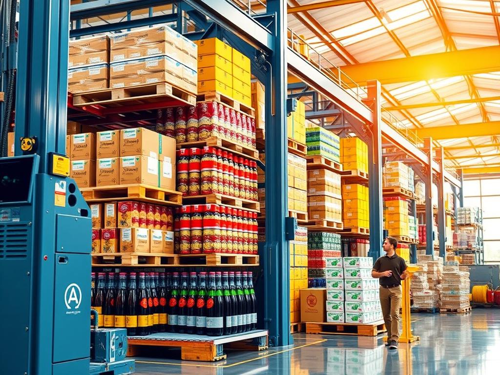 Compact palletizers in food and beverage industry Compact palletizers in food and beverage industry