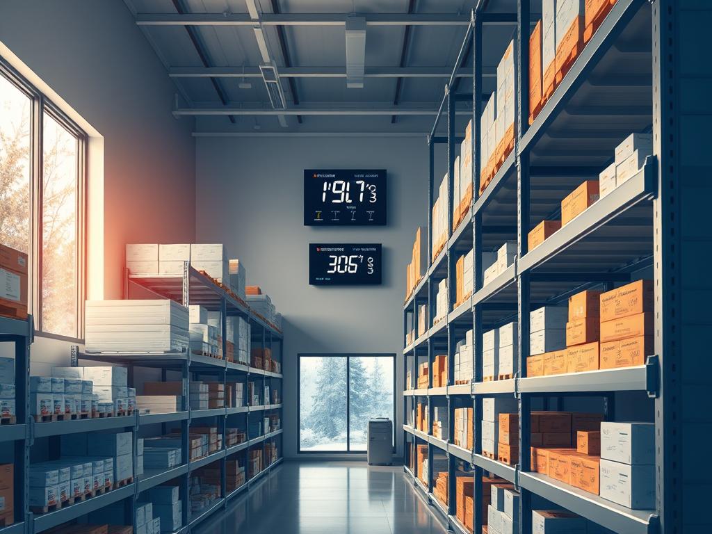 Temperature control in warehousing Temperature control in warehousing