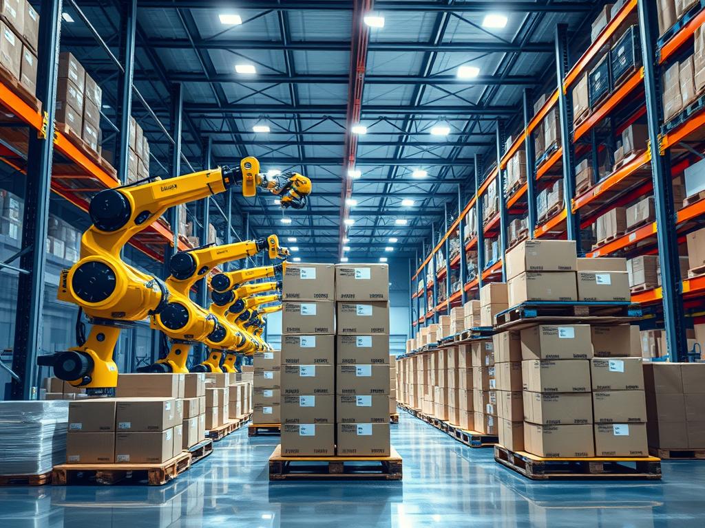 robotic case palletizer